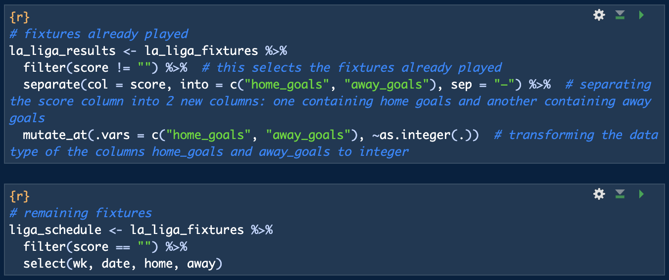 R code