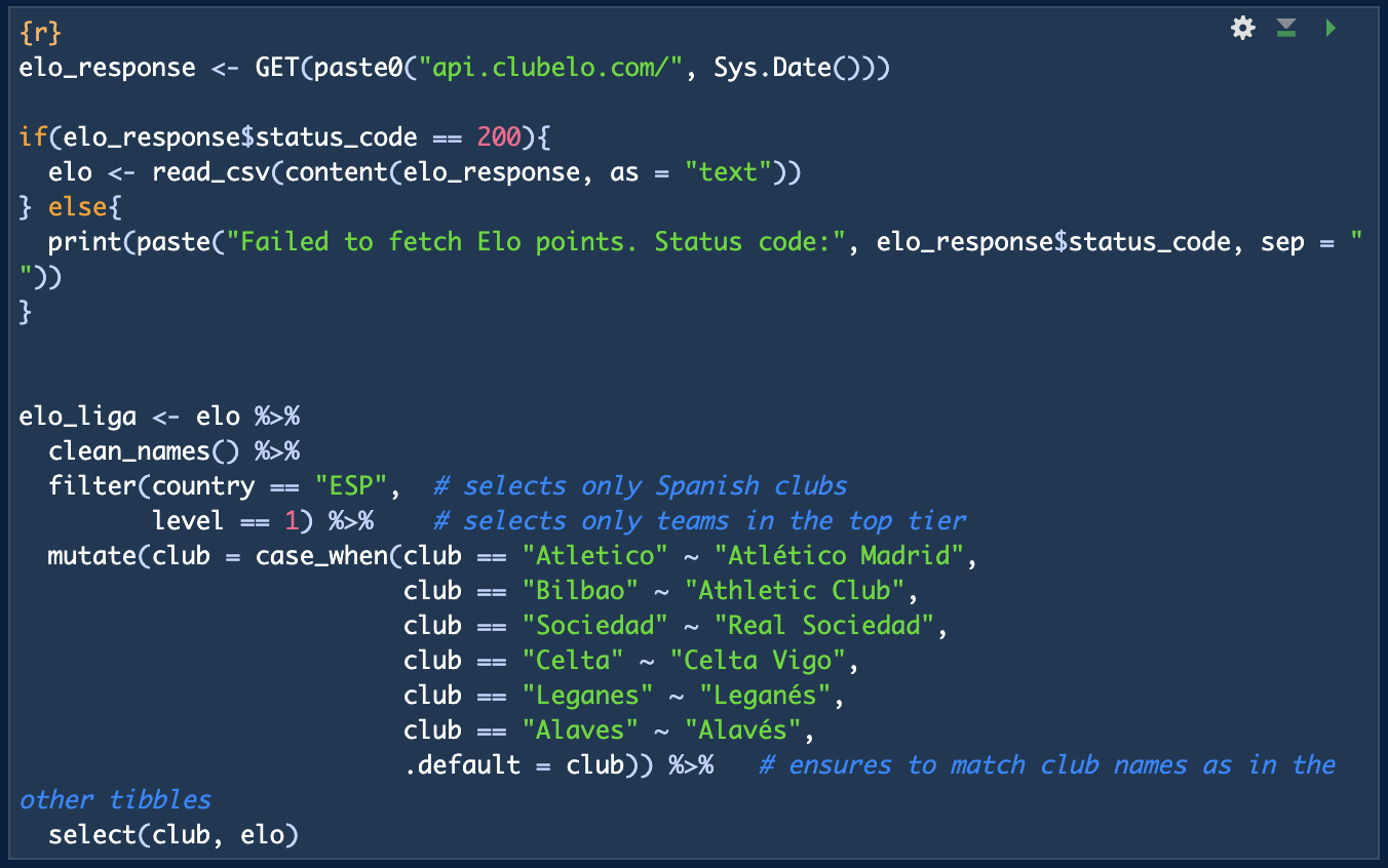 R code