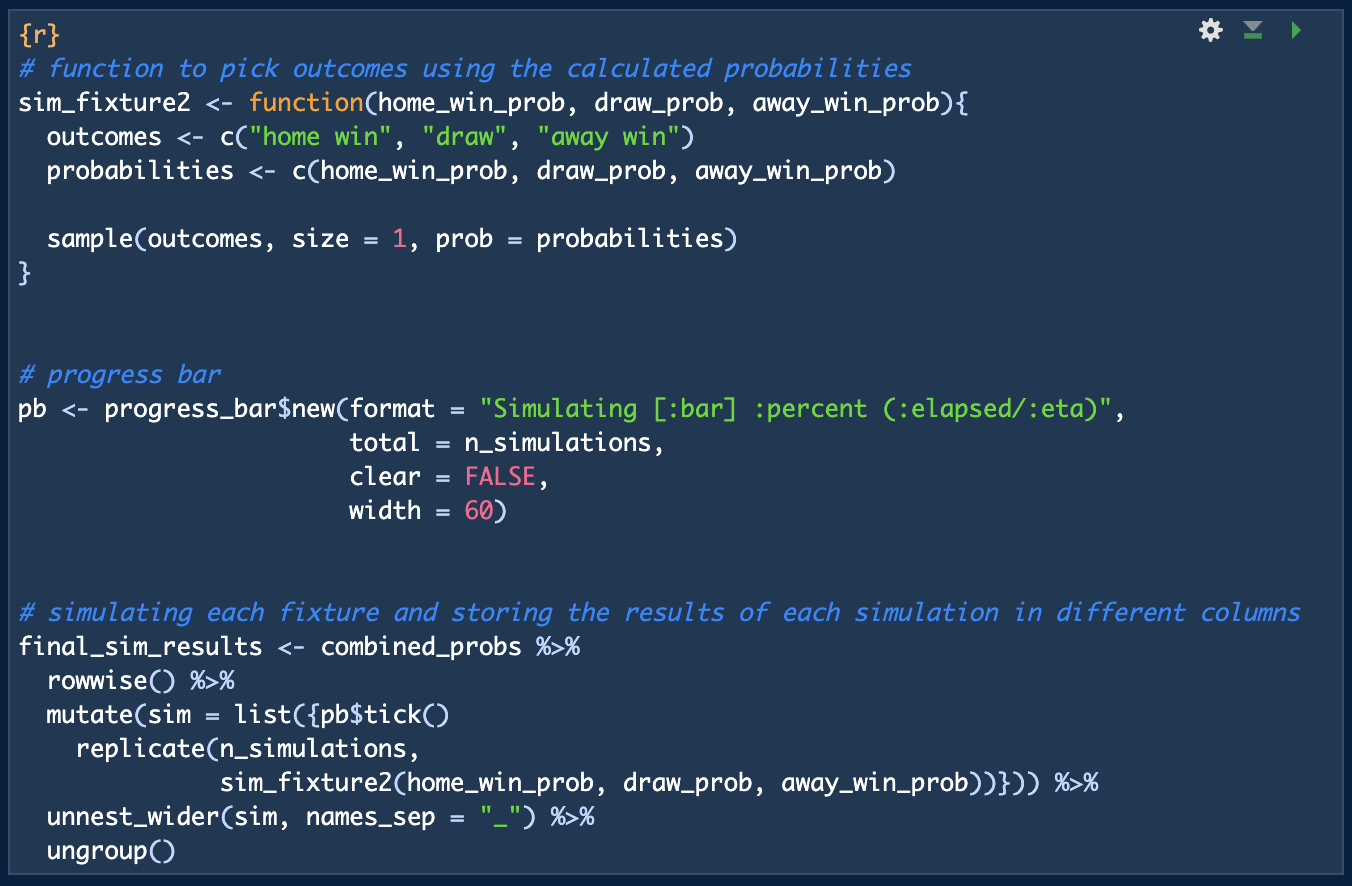 R code